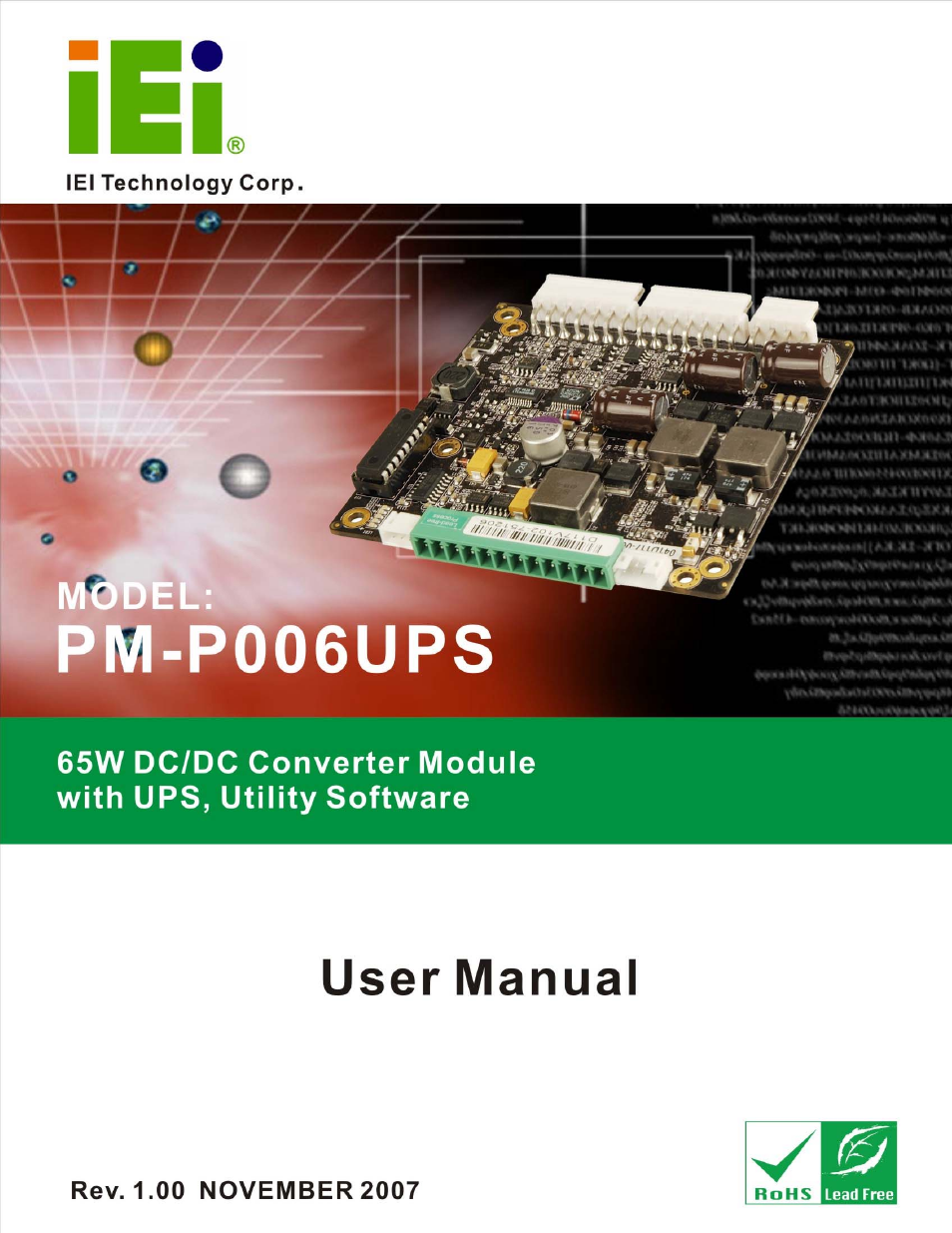 IEI Integration PM-P006UPS User Manual | 50 pages