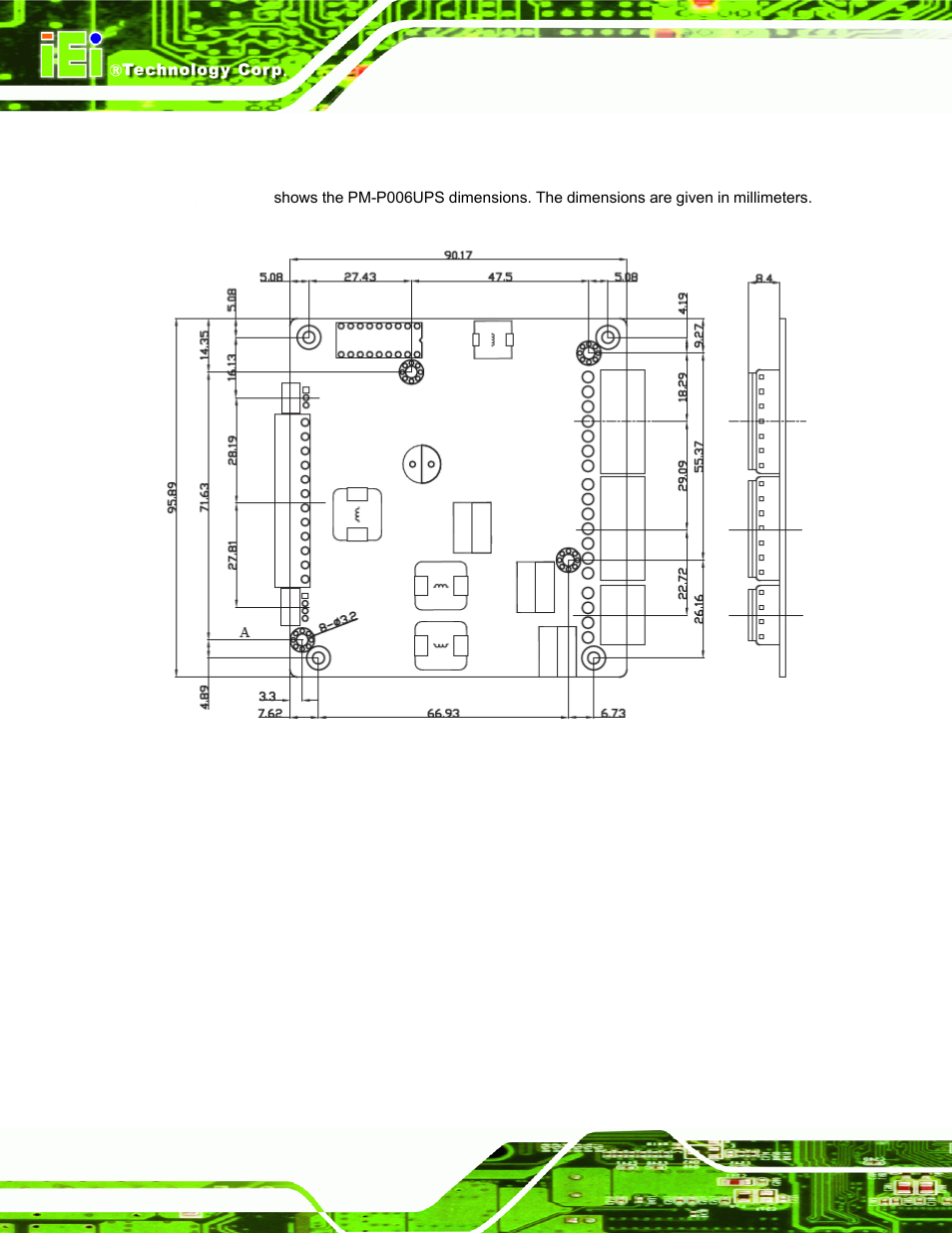 3 pm-p006ups dimensions | IEI Integration PM-P006UPS User Manual | Page 12 / 50
