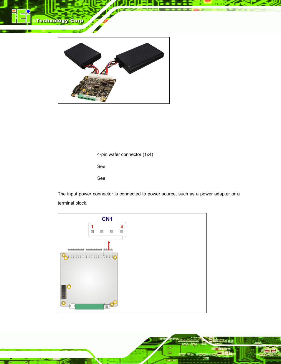 3 input power connector | IEI Integration PM-P006UPS User Manual | Page 28 / 50