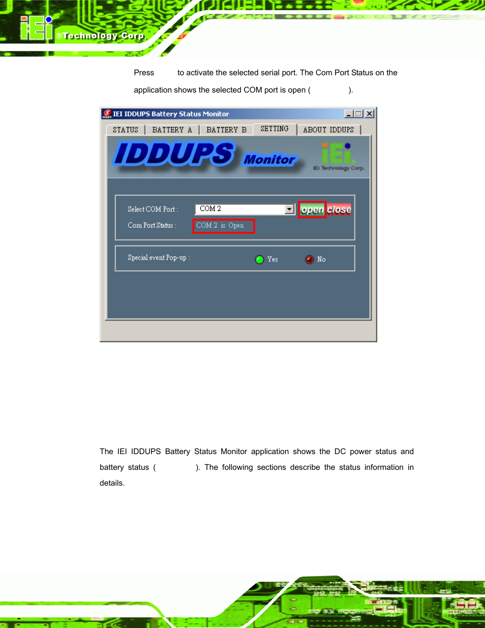 2 status information | IEI Integration PM-P006UPS User Manual | Page 36 / 50