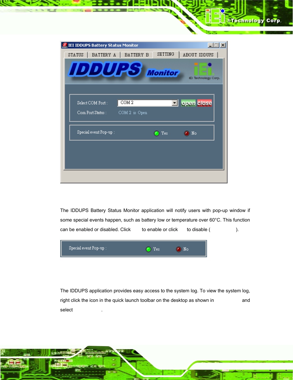 3 system log | IEI Integration PM-P006UPS User Manual | Page 41 / 50
