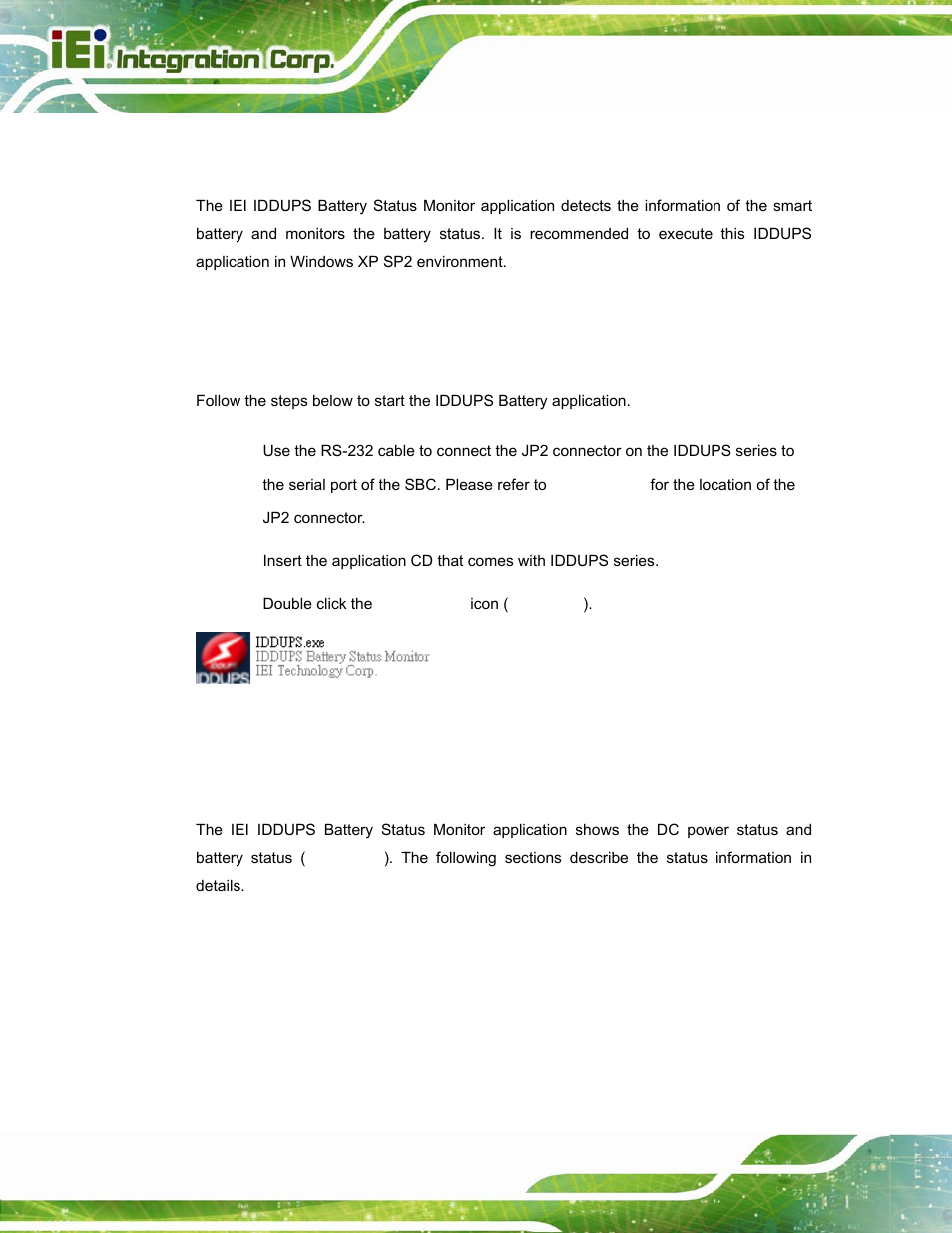 1 introduction, 2 monitoring dc power and smart battery, 1 using the application | 2 status information | IEI Integration IDDUPS-636260А User Manual | Page 36 / 52