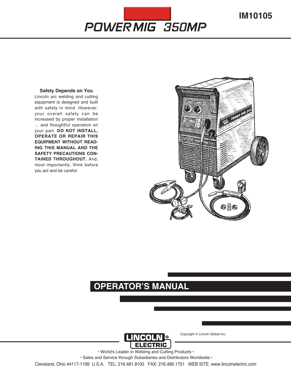 Lincoln Electric IM10105 POWER MIG 350MP User Manual | 47 pages