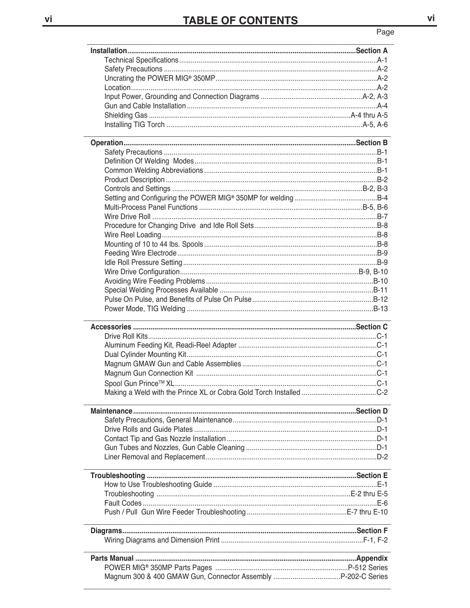 Lincoln Electric IM10105 POWER MIG 350MP User Manual | Page 7 / 47