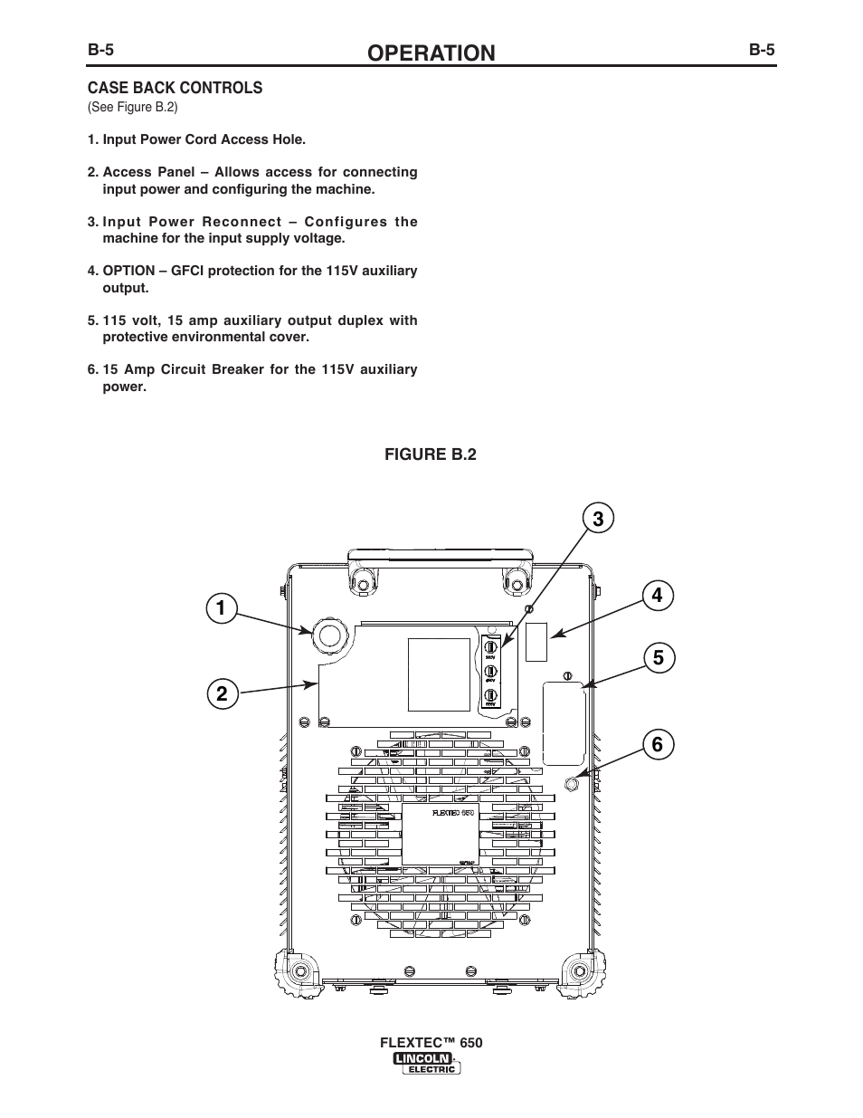 Operation | Lincoln Electric IM10132 FLEXTEC 650 User Manual | Page 23 / 56