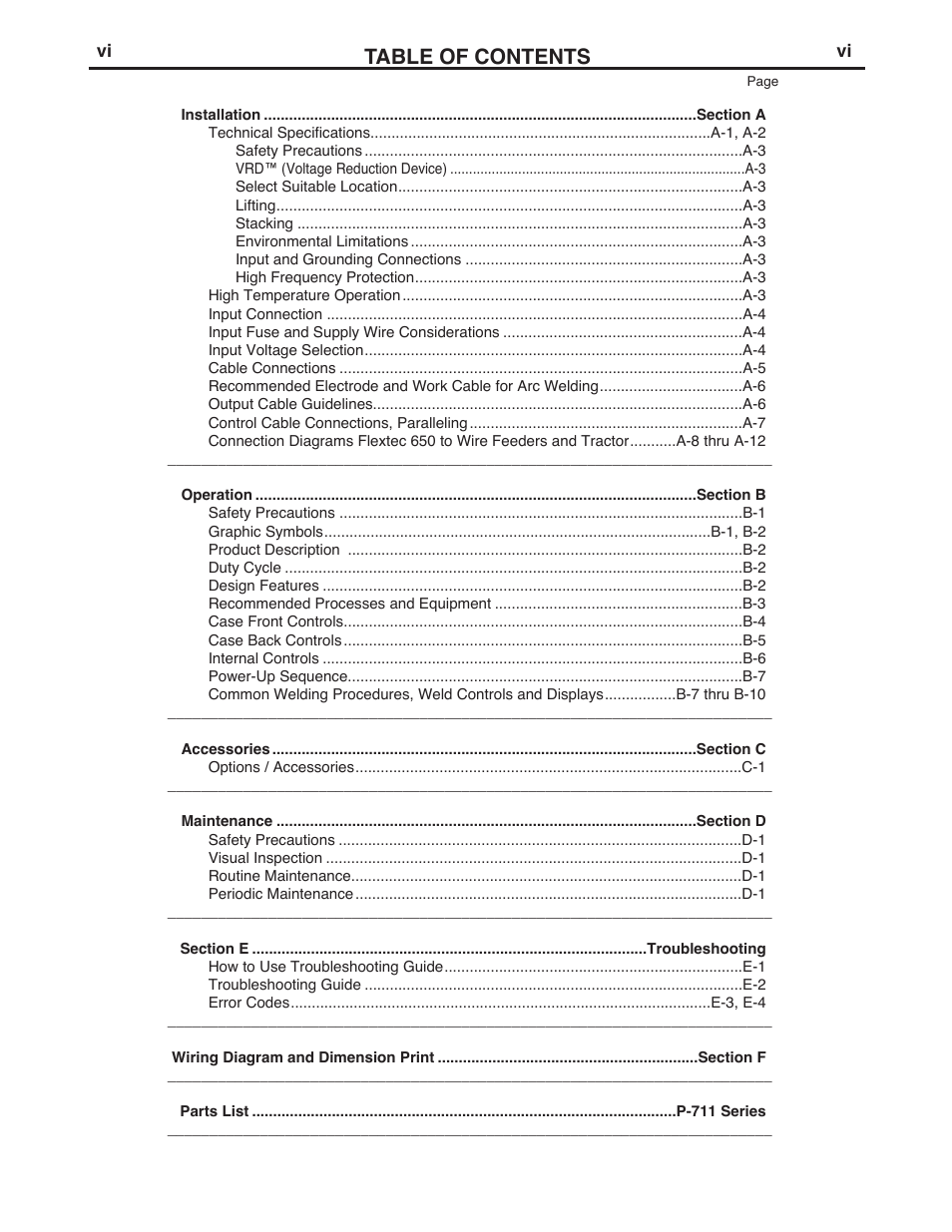 Lincoln Electric IM10132 FLEXTEC 650 User Manual | Page 6 / 56