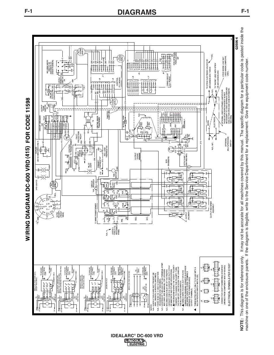 Diagrams | Lincoln Electric IM10018 IDEALARC DC-600 VRD User Manual | Page 41 / 55