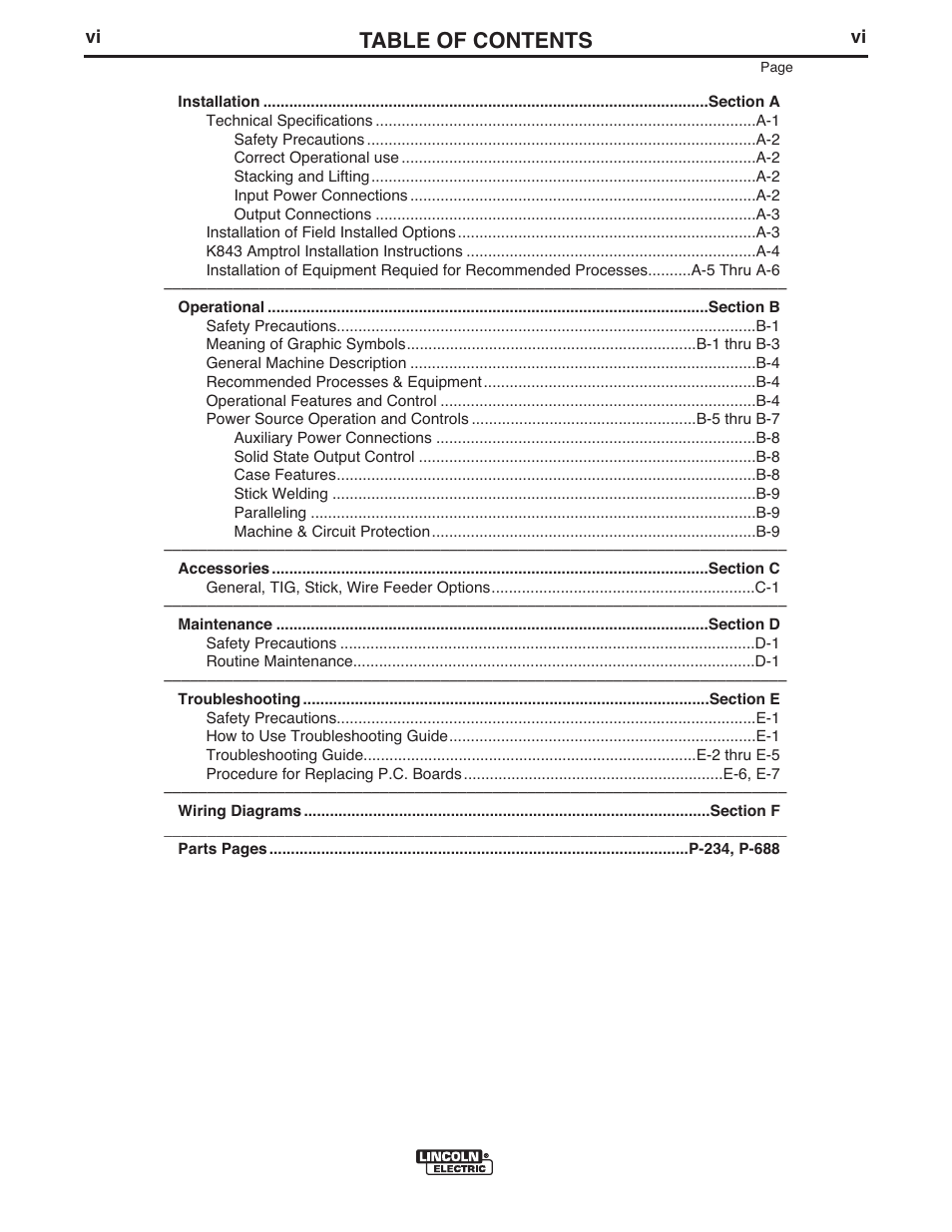 Lincoln Electric IM10107 IDEALARC DC-400 User Manual | Page 7 / 40