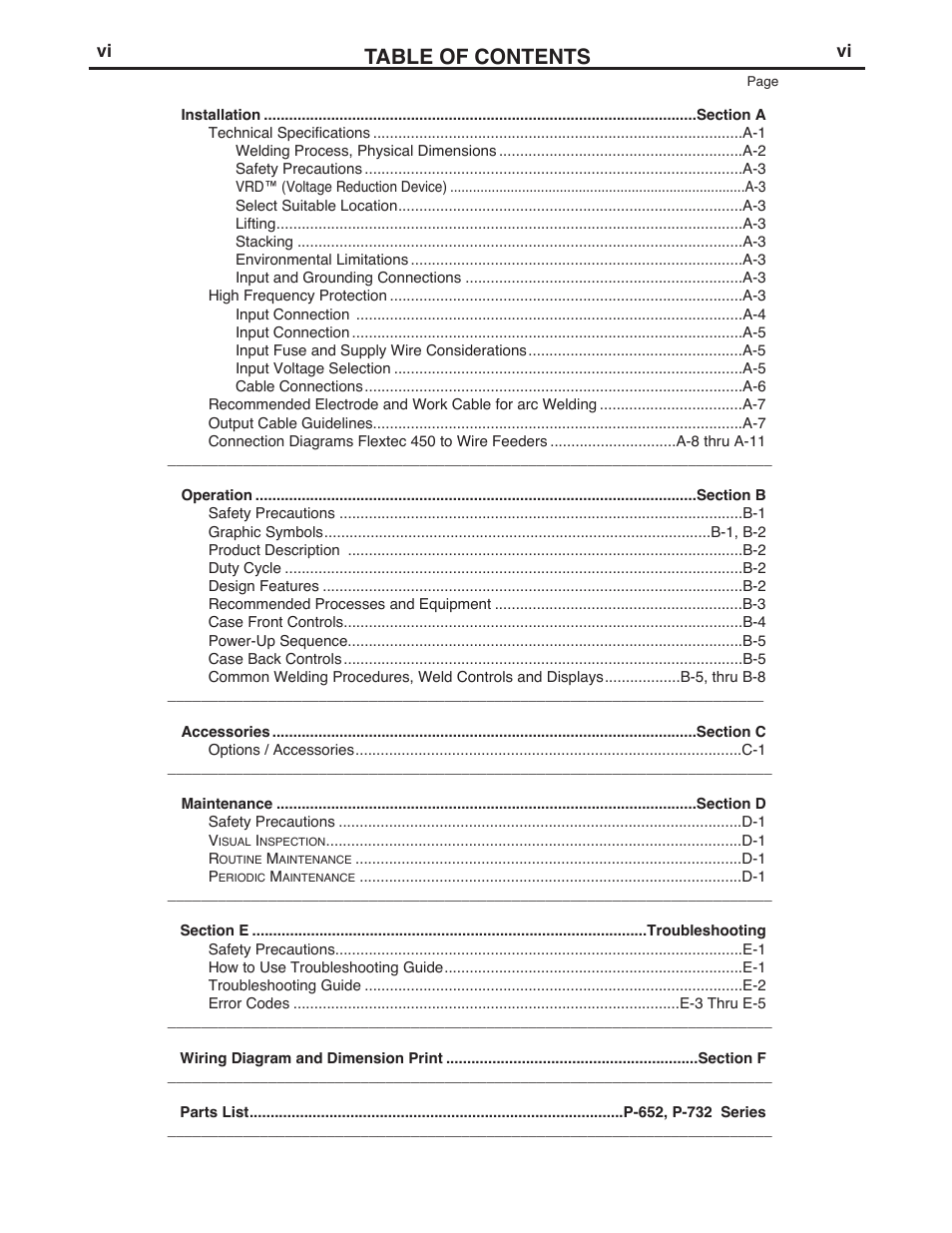 Lincoln Electric IM10062 FLEXTEC 450 User Manual | Page 6 / 72