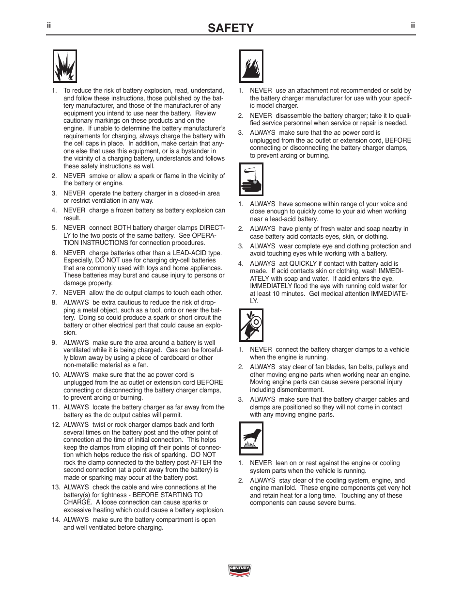 Safety | Lincoln Electric IM10139 JUMP STARTER User Manual | Page 3 / 12