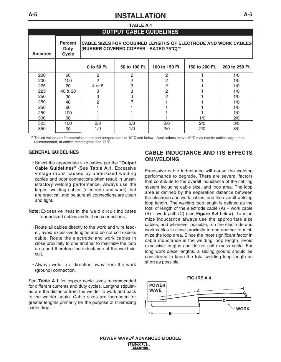 Installation | Lincoln Electric IM10149 POWER WAVE ADVANCED MODULE User Manual | Page 11 / 46