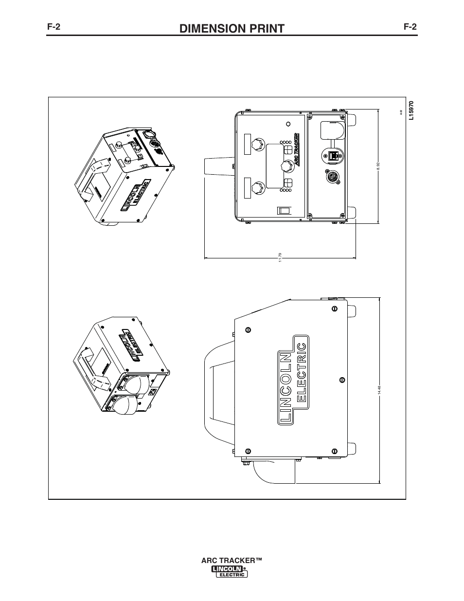 Dimension print, Arc tracker | Lincoln Electric IM10090 ARC TRACKER User Manual | Page 28 / 48