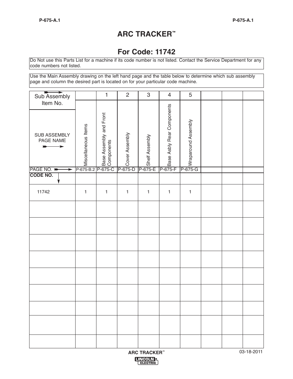 Arc tracker | Lincoln Electric IM10090 ARC TRACKER User Manual | Page 31 / 48