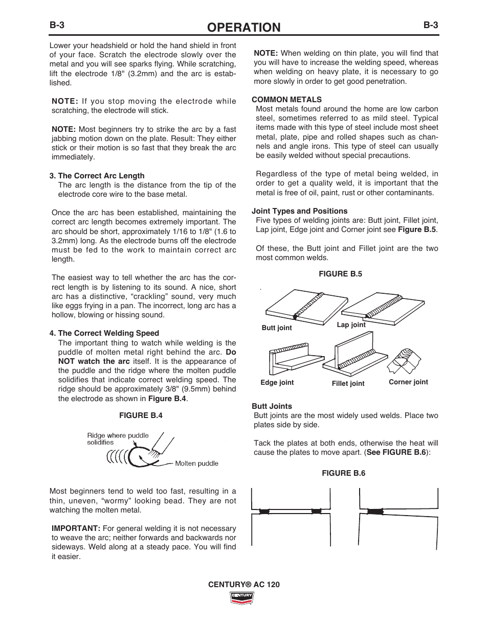 Operation | Lincoln Electric IM10067 CENTURY AC120 User Manual | Page 13 / 20