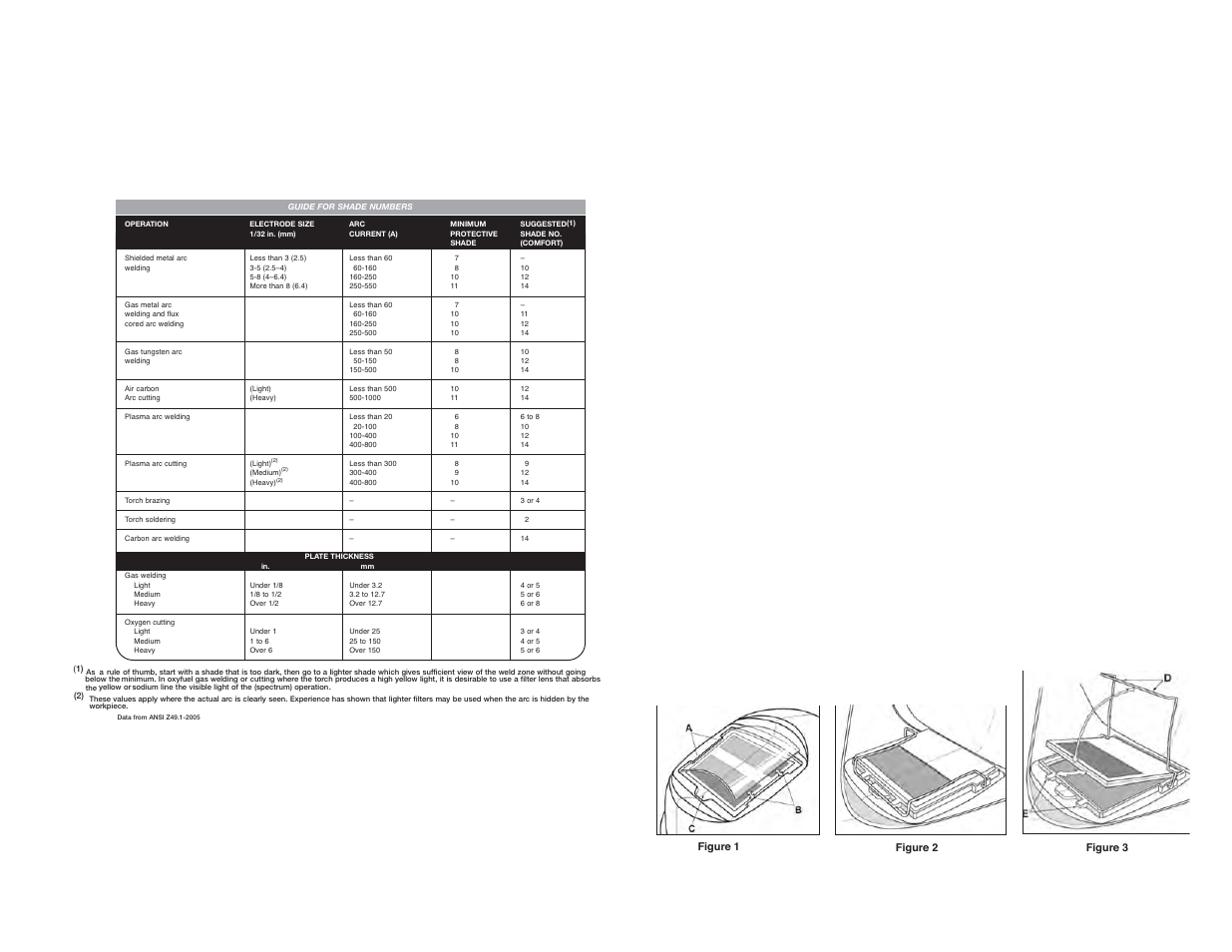 Helmet care and maintenance, Shade guide settings | Lincoln Electric IM10146 MARQUETTE AUTO-DARKENING HELMET User Manual | Page 6 / 8