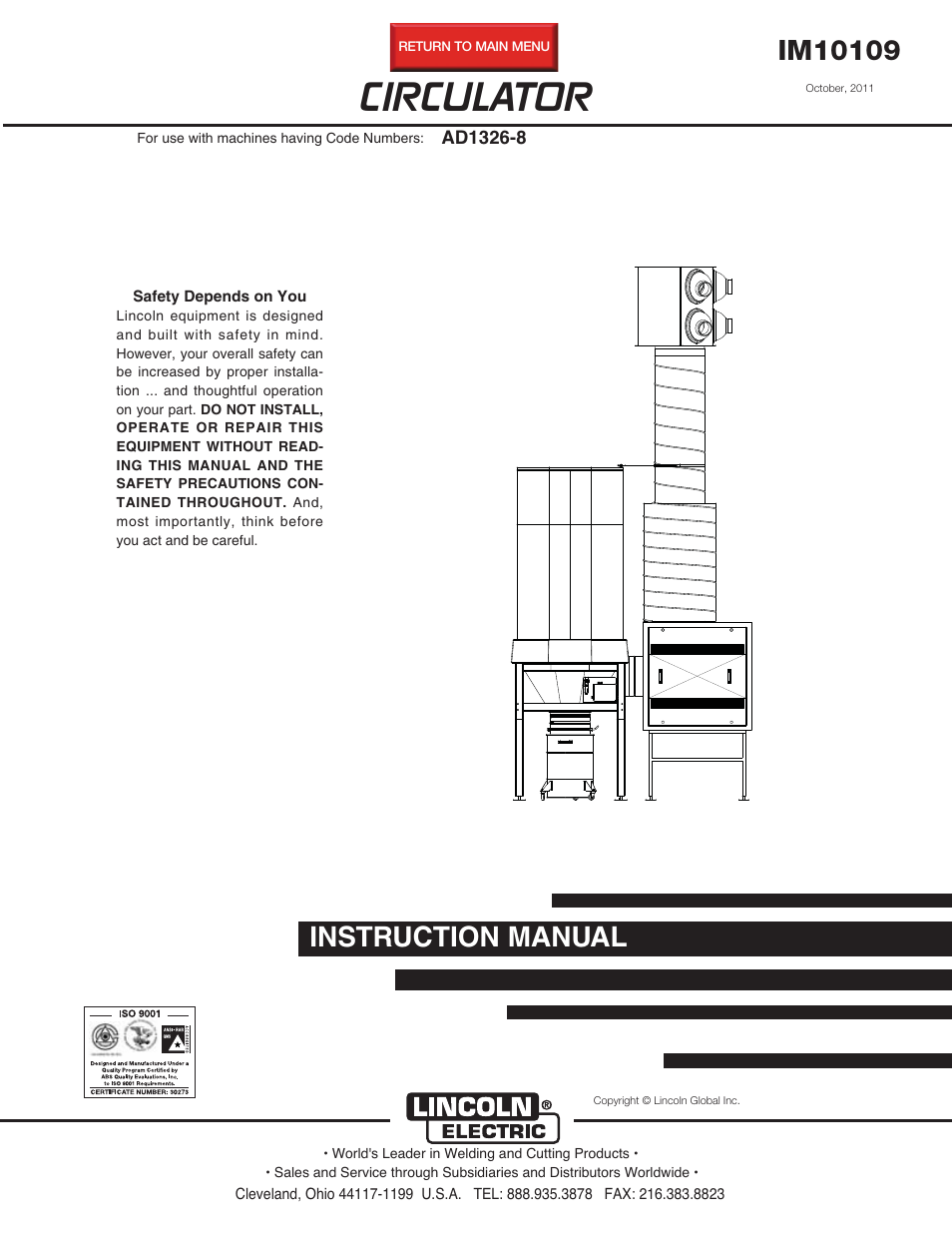 Lincoln Electric IM10109 CIRCULATOR User Manual | 33 pages