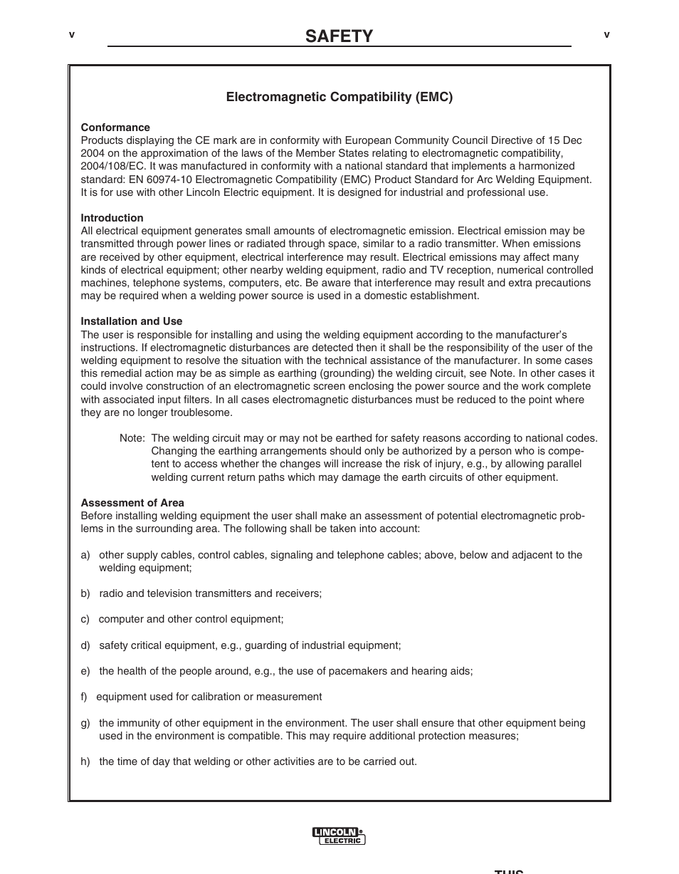 Safety | Lincoln Electric IM10070 Control Box CB-WCS User Manual | Page 6 / 20