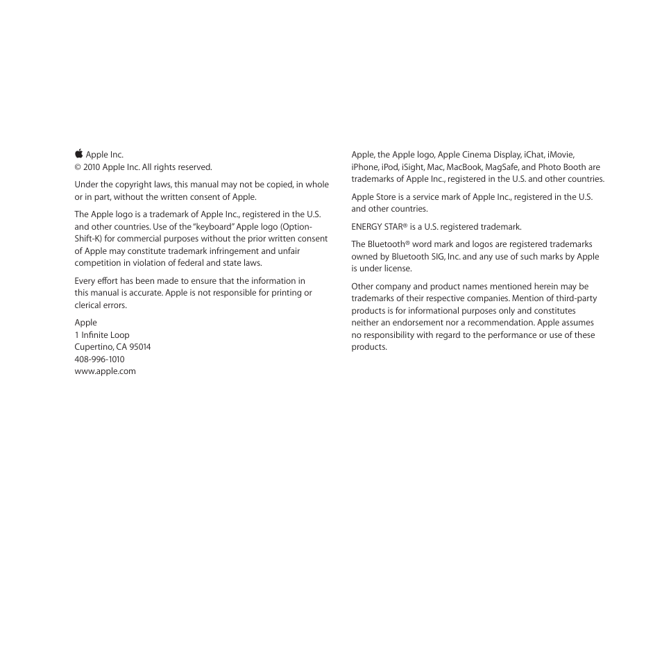 Apple LED Cinema Display (27 Zoll) User Manual | Page 2 / 104
