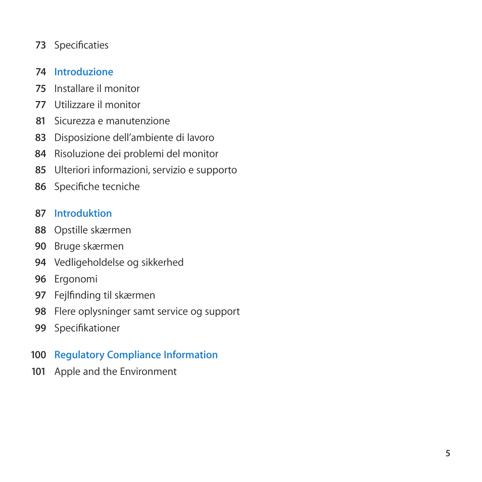 Apple LED Cinema Display (27 Zoll) User Manual | Page 5 / 104