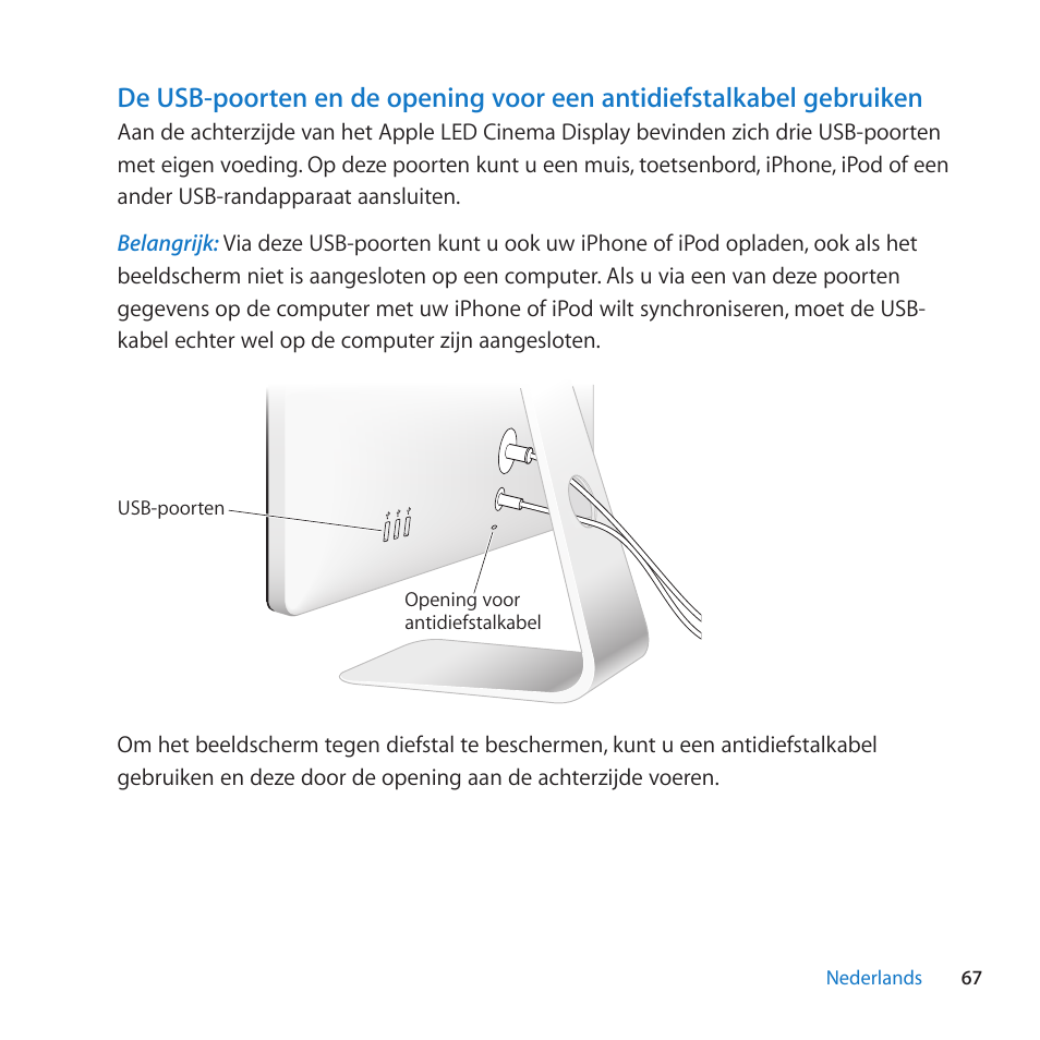 Apple LED Cinema Display (27 Zoll) User Manual | Page 67 / 104