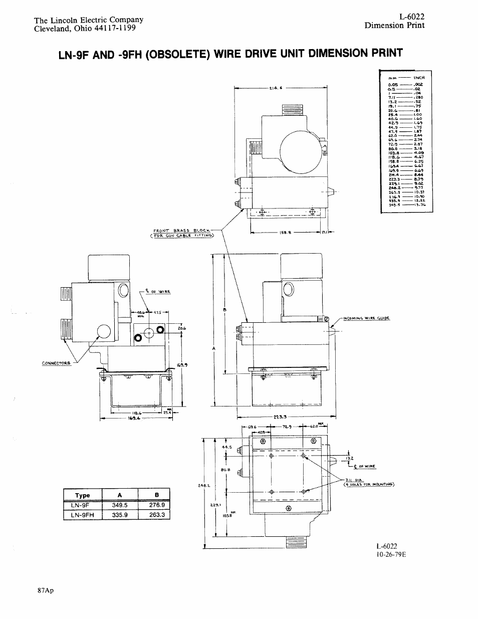 Lincoln Electric IM294 LN-9 SEMIAUTOMATIC WIRE FEEDER User Manual | Page 139 / 148