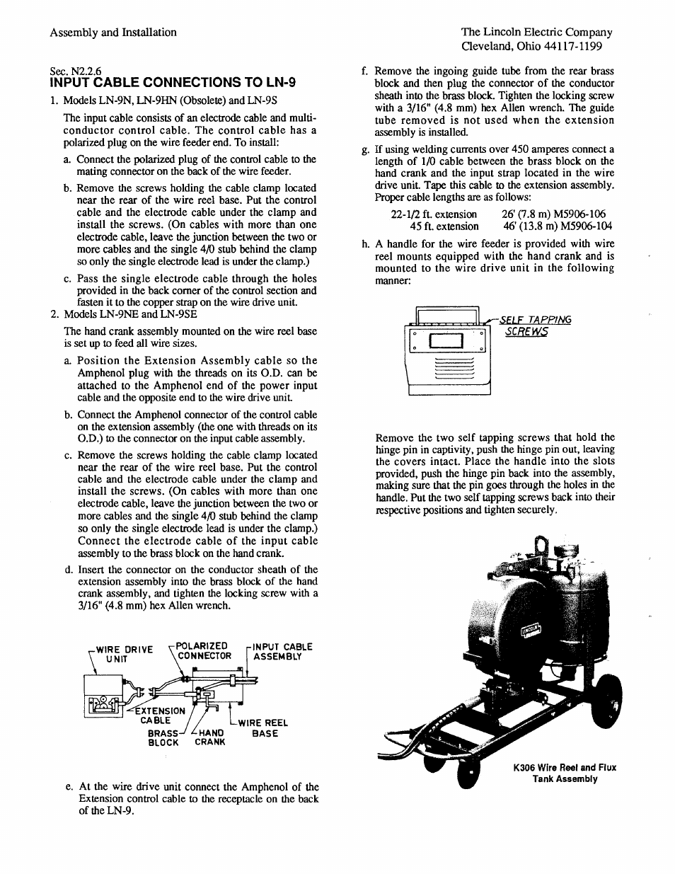 Lincoln Electric IM294 LN-9 SEMIAUTOMATIC WIRE FEEDER User Manual | Page 14 / 148