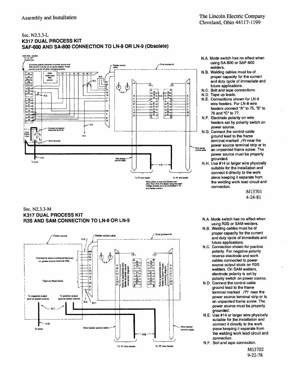 Lincoln Electric IM294 LN-9 SEMIAUTOMATIC WIRE FEEDER User Manual | Page 28 / 148