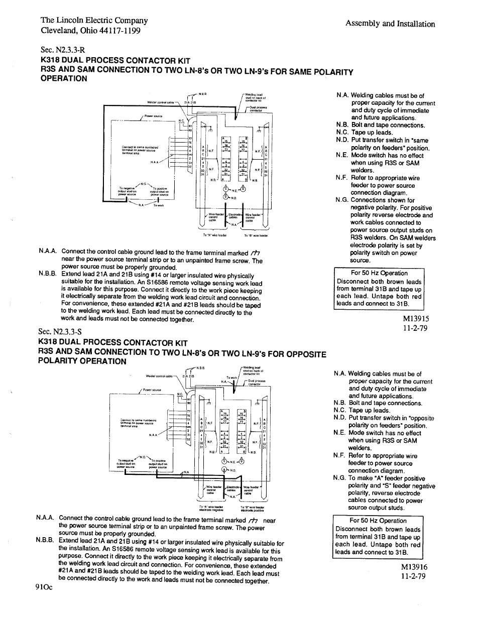 Lincoln Electric IM294 LN-9 SEMIAUTOMATIC WIRE FEEDER User Manual | Page 31 / 148