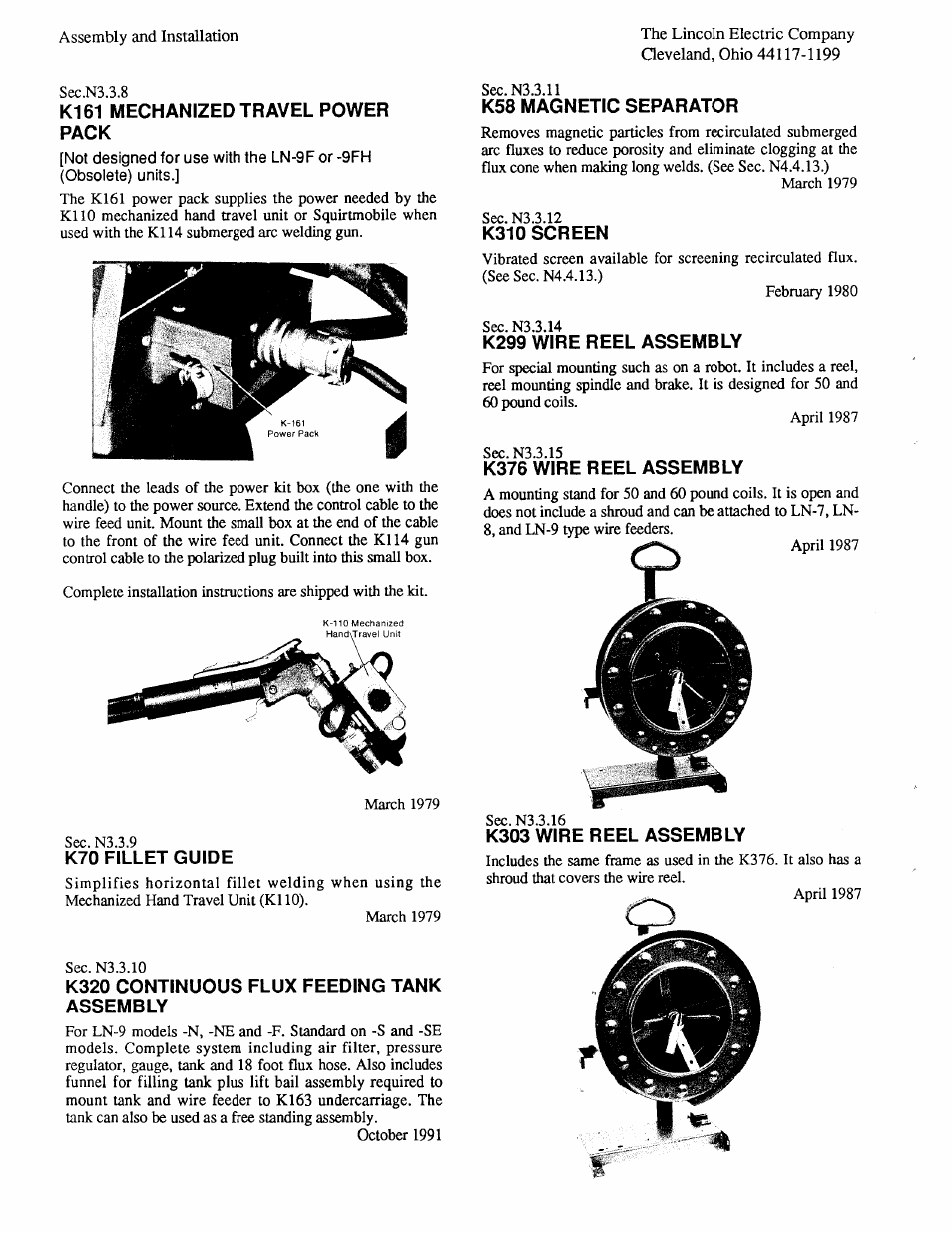 Lincoln Electric IM294 LN-9 SEMIAUTOMATIC WIRE FEEDER User Manual | Page 38 / 148