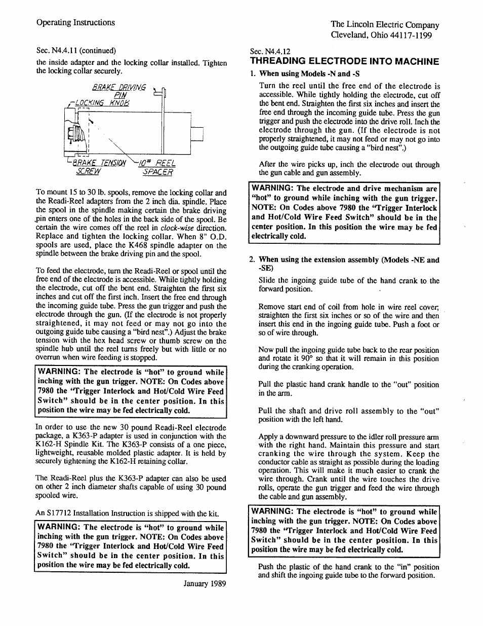 Lincoln Electric IM294 LN-9 SEMIAUTOMATIC WIRE FEEDER User Manual | Page 50 / 148