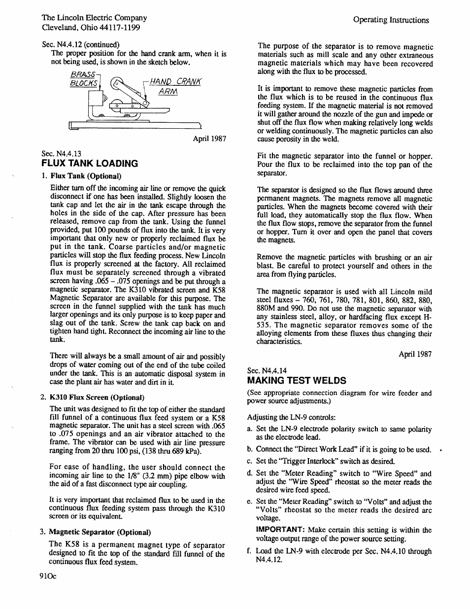 Lincoln Electric IM294 LN-9 SEMIAUTOMATIC WIRE FEEDER User Manual | Page 51 / 148