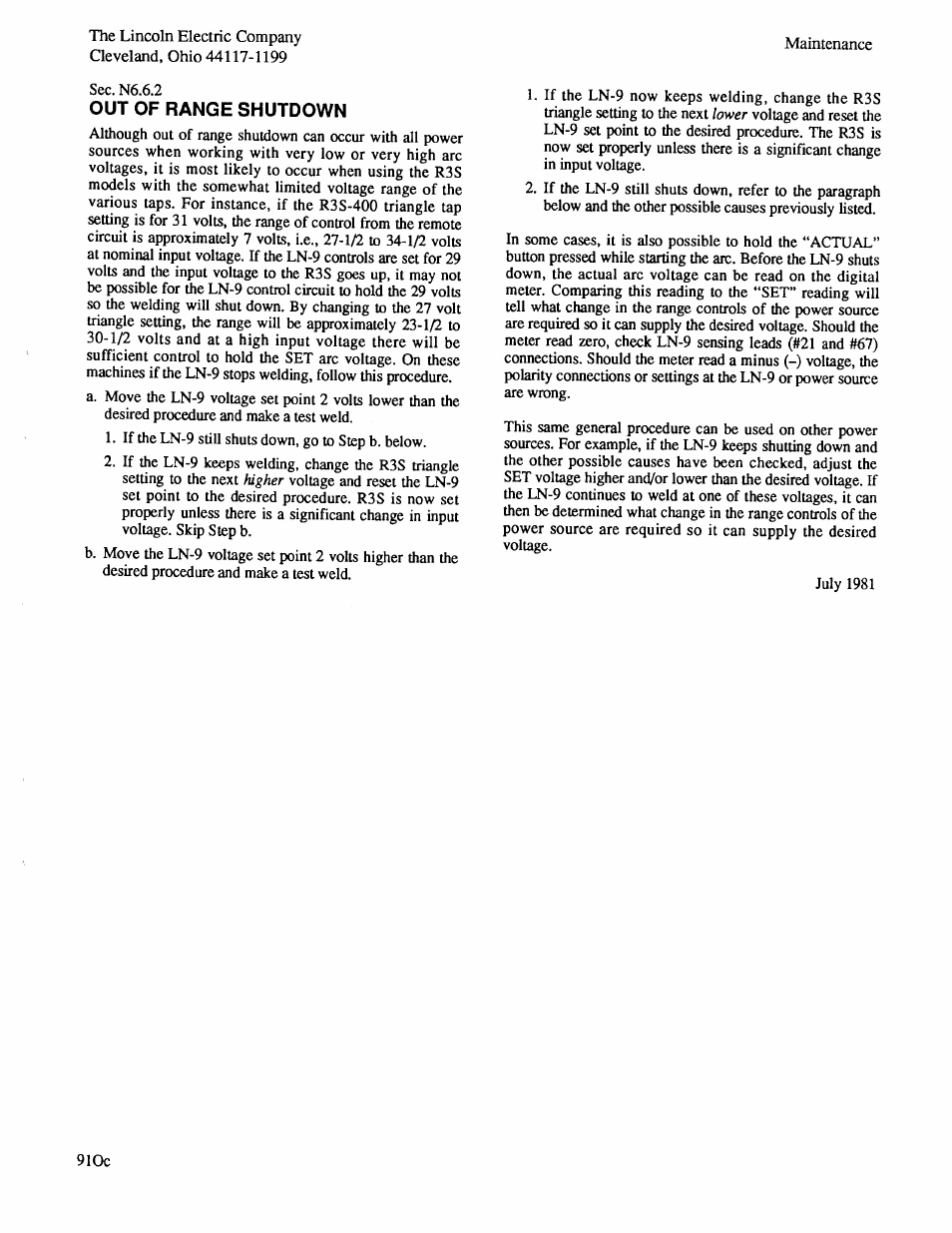 Lincoln Electric IM294 LN-9 SEMIAUTOMATIC WIRE FEEDER User Manual | Page 67 / 148