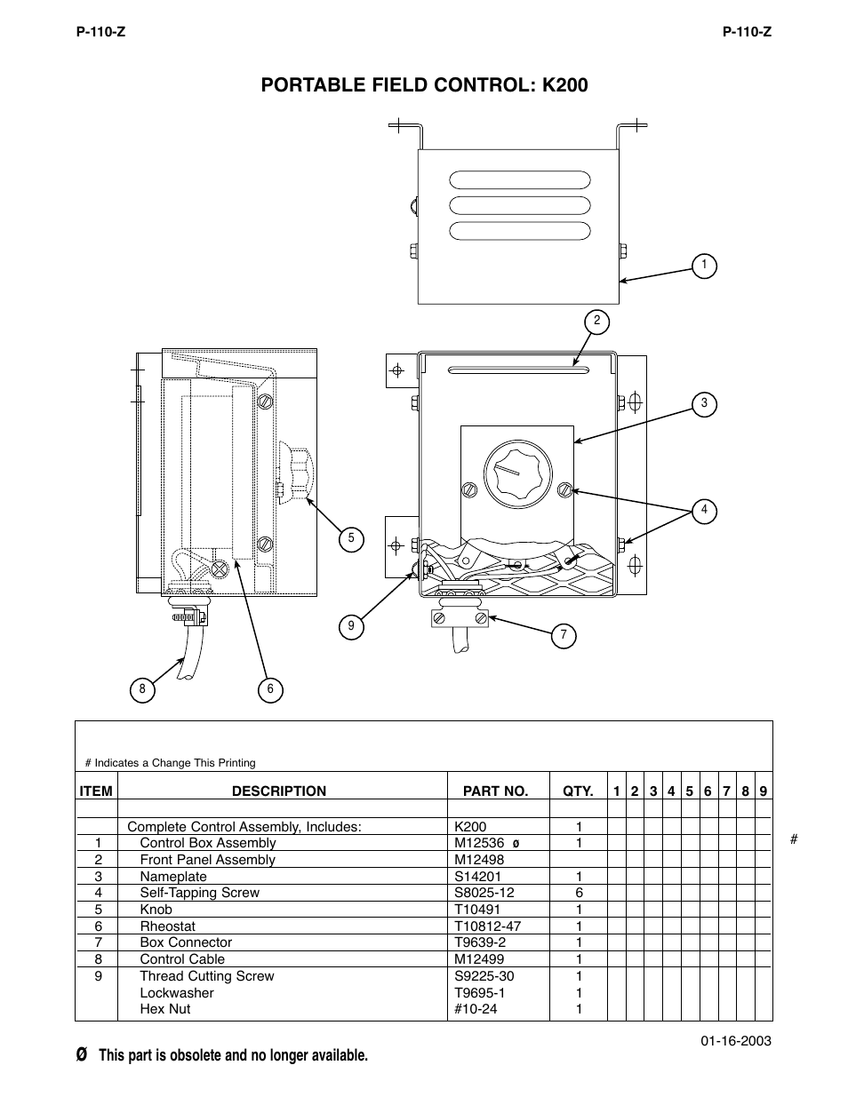 Portable field control: k200 | Lincoln Electric IM274 LN-8 SEMIAUTOMATIC WIRE FEEDER User Manual | Page 122 / 140
