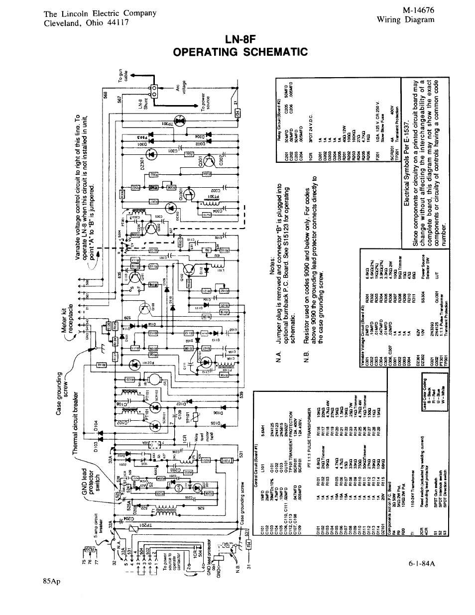 Lincoln Electric IM274 LN-8 SEMIAUTOMATIC WIRE FEEDER User Manual | Page 130 / 140