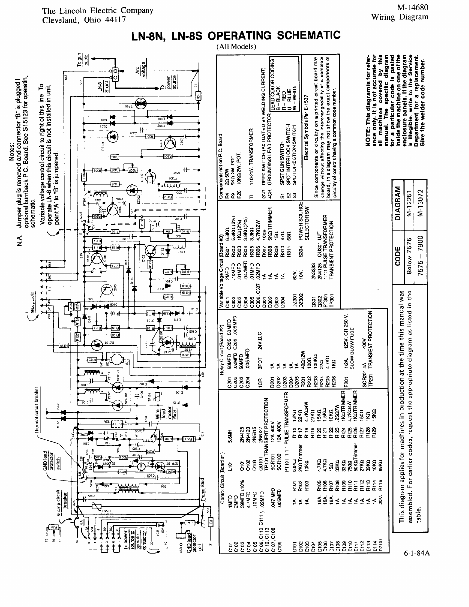 Lincoln Electric IM274 LN-8 SEMIAUTOMATIC WIRE FEEDER User Manual | Page 134 / 140