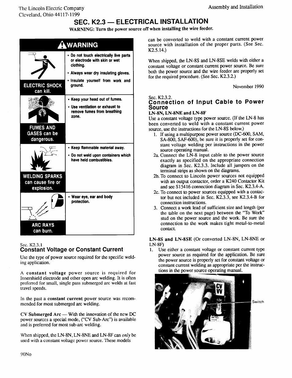 Lincoln Electric IM274 LN-8 SEMIAUTOMATIC WIRE FEEDER User Manual | Page 15 / 140