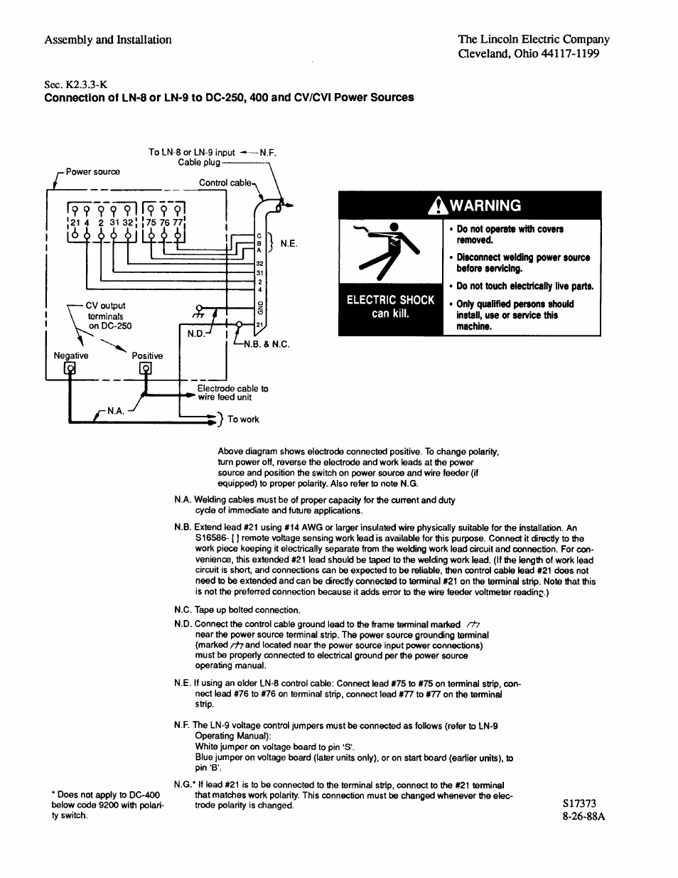 Lincoln Electric IM274 LN-8 SEMIAUTOMATIC WIRE FEEDER User Manual | Page 22 / 140