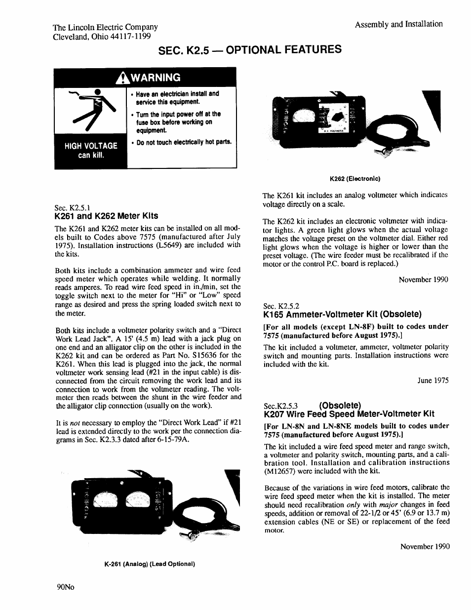 Lincoln Electric IM274 LN-8 SEMIAUTOMATIC WIRE FEEDER User Manual | Page 25 / 140