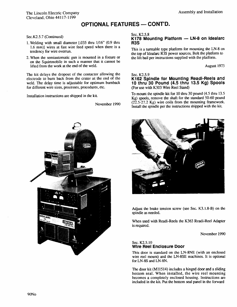 Lincoln Electric IM274 LN-8 SEMIAUTOMATIC WIRE FEEDER User Manual | Page 27 / 140