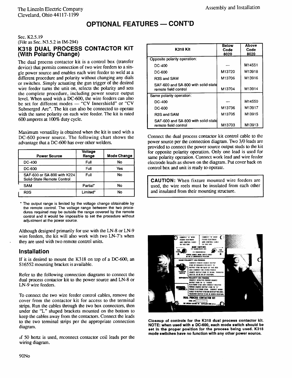 Lincoln Electric IM274 LN-8 SEMIAUTOMATIC WIRE FEEDER User Manual | Page 32 / 140