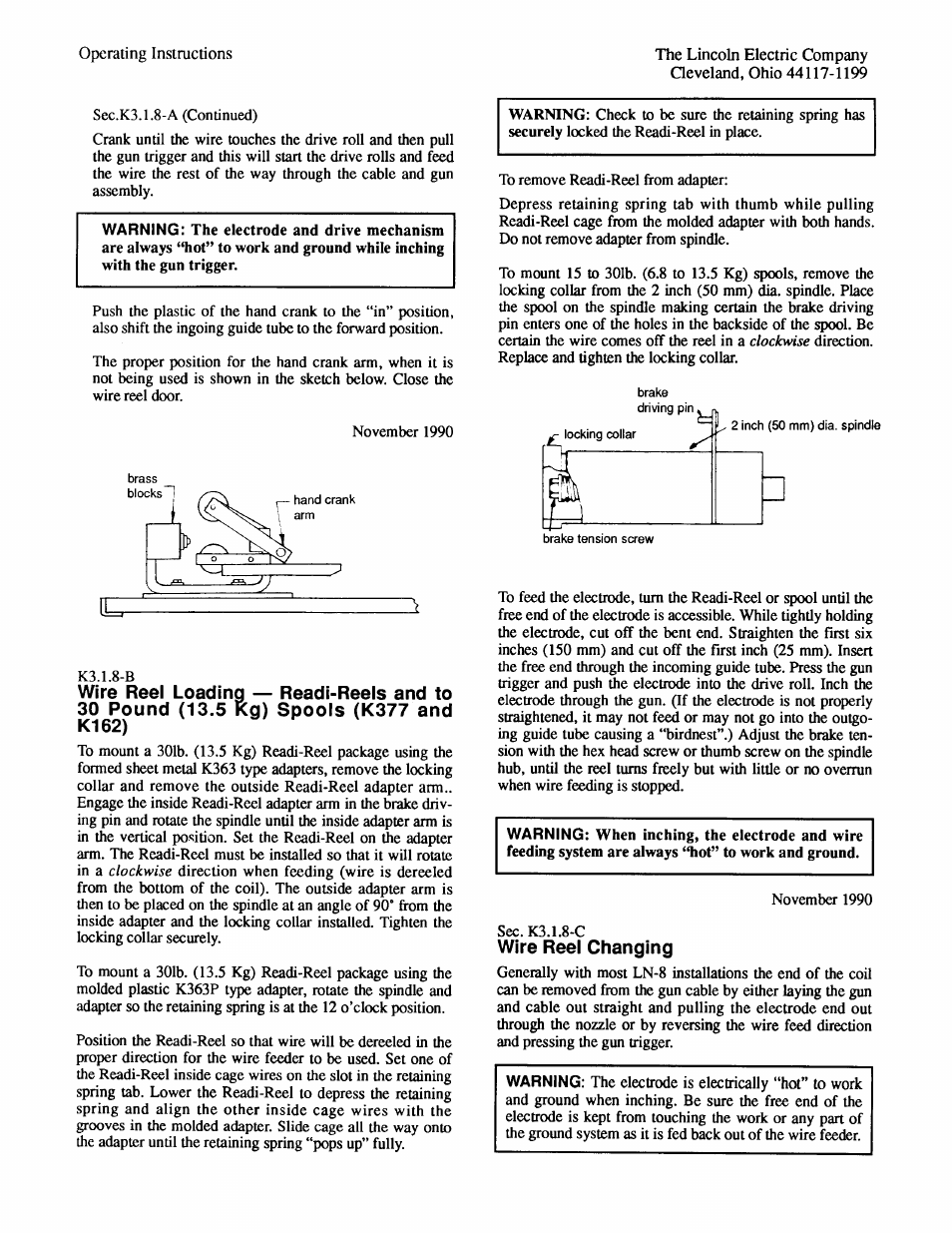 Lincoln Electric IM274 LN-8 SEMIAUTOMATIC WIRE FEEDER User Manual | Page 39 / 140