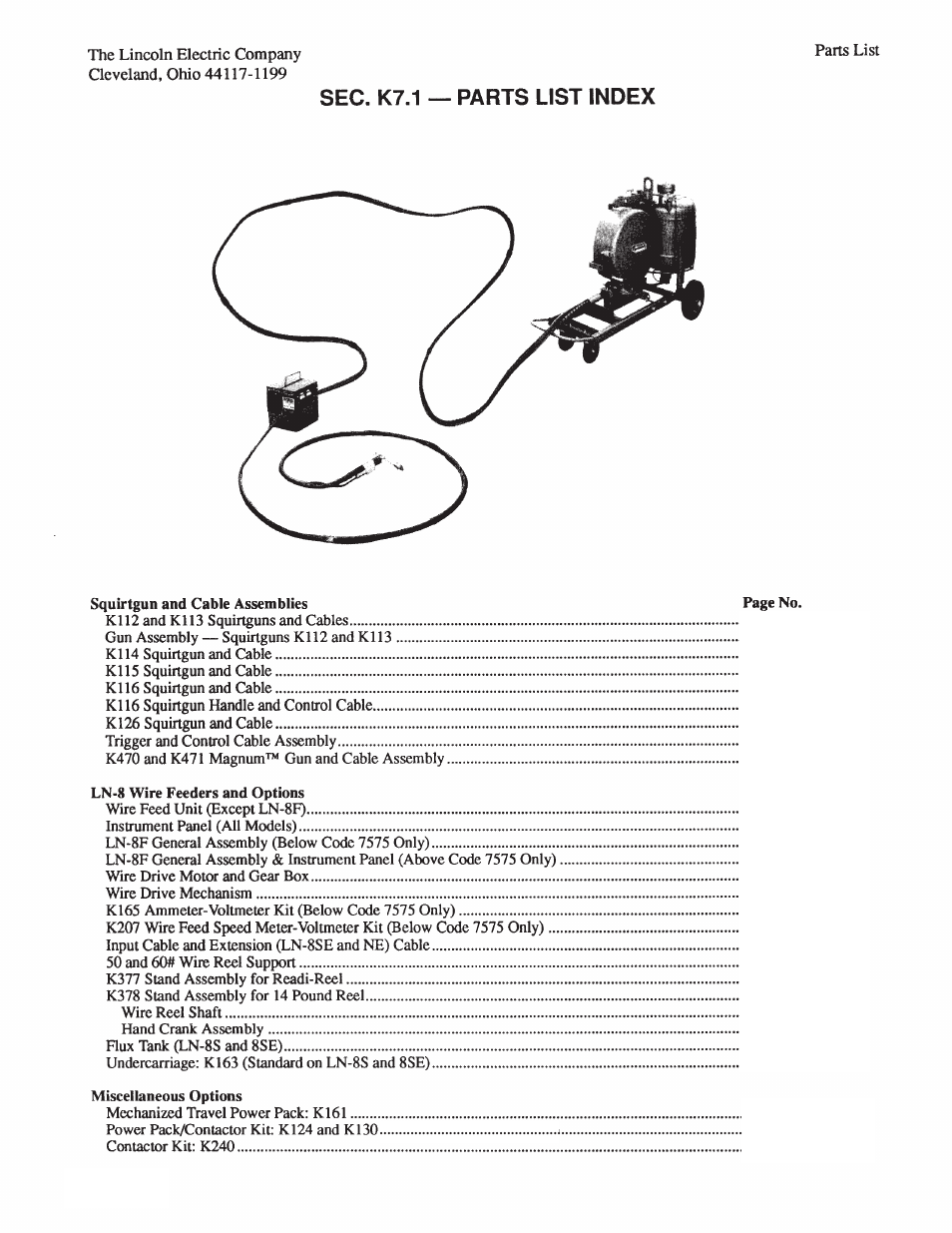 Lincoln Electric IM274 LN-8 SEMIAUTOMATIC WIRE FEEDER User Manual | Page 54 / 140