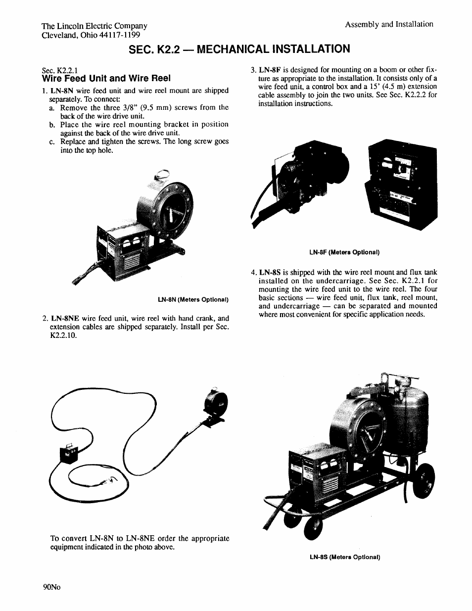 Lincoln Electric IM274 LN-8 SEMIAUTOMATIC WIRE FEEDER User Manual | Page 9 / 140