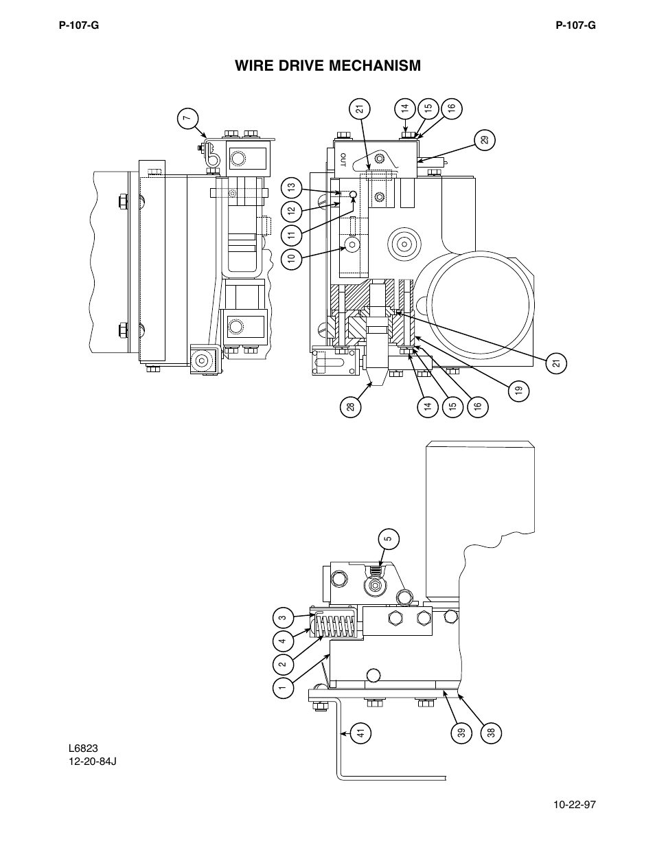 Wire drive mechanism | Lincoln Electric IM274 LN-8 SEMIAUTOMATIC WIRE FEEDER User Manual | Page 94 / 140