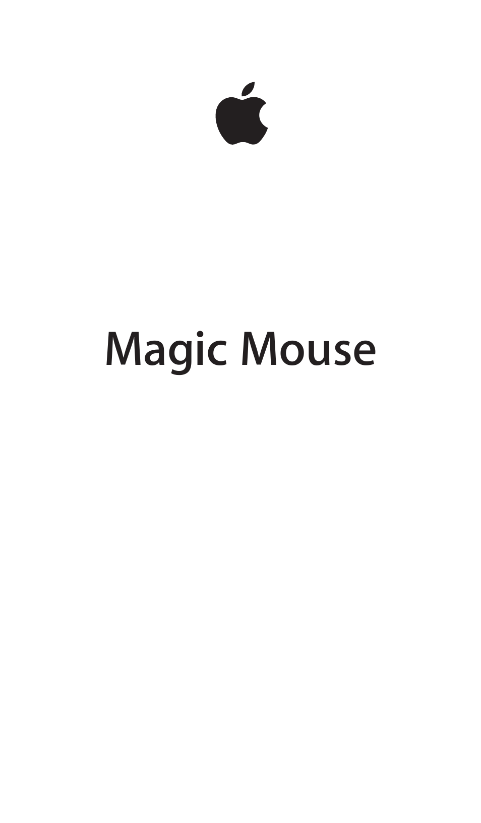 Apple Magic Mouse User Manual | 46 pages