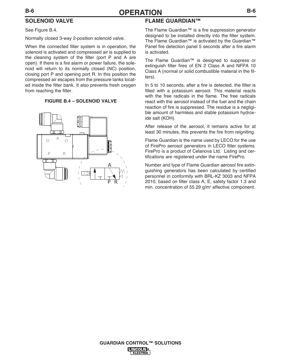 Operation | Lincoln Electric P709 GUARDIAN CONTROL SOLUTIONS User Manual | Page 56 / 80