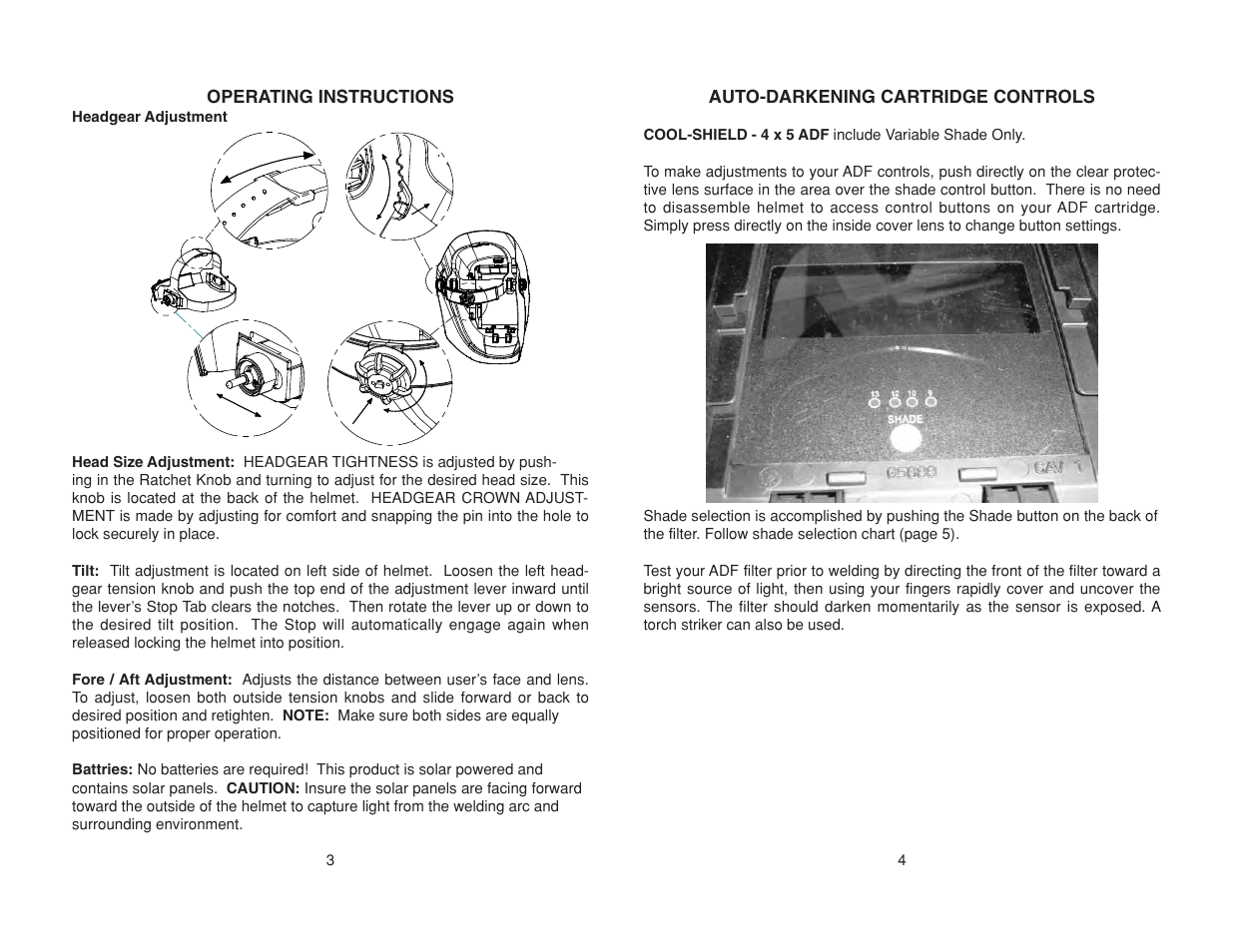 Lincoln Electric IM10000 Cool-Shield Helmet User Manual | Page 5 / 14