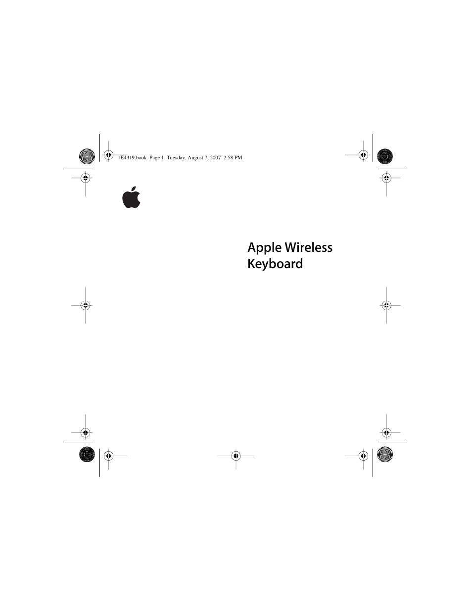 Apple Wireless Keyboard (2007) User Manual | 48 pages