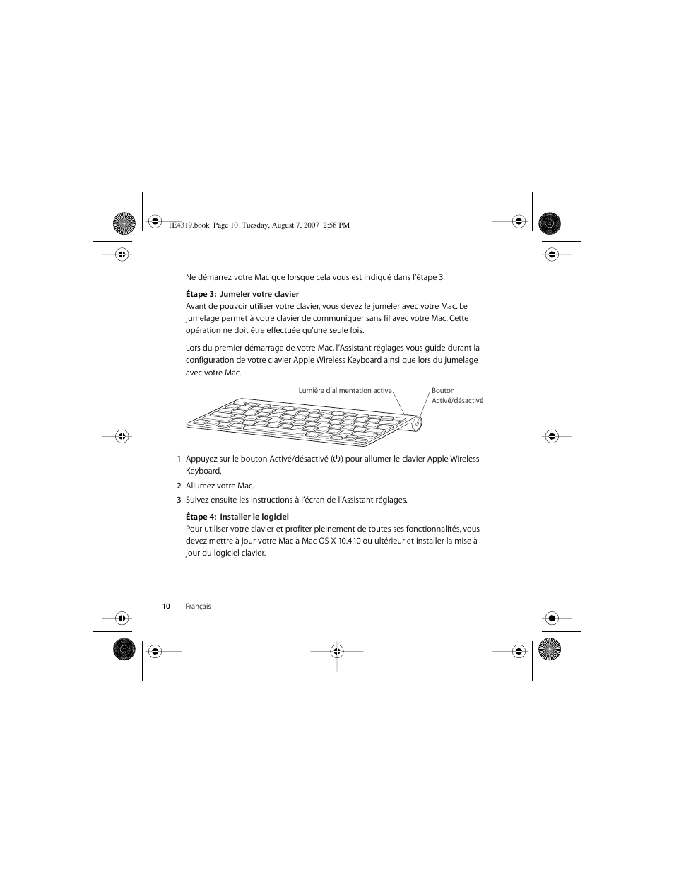 Apple Wireless Keyboard (2007) User Manual | Page 10 / 48