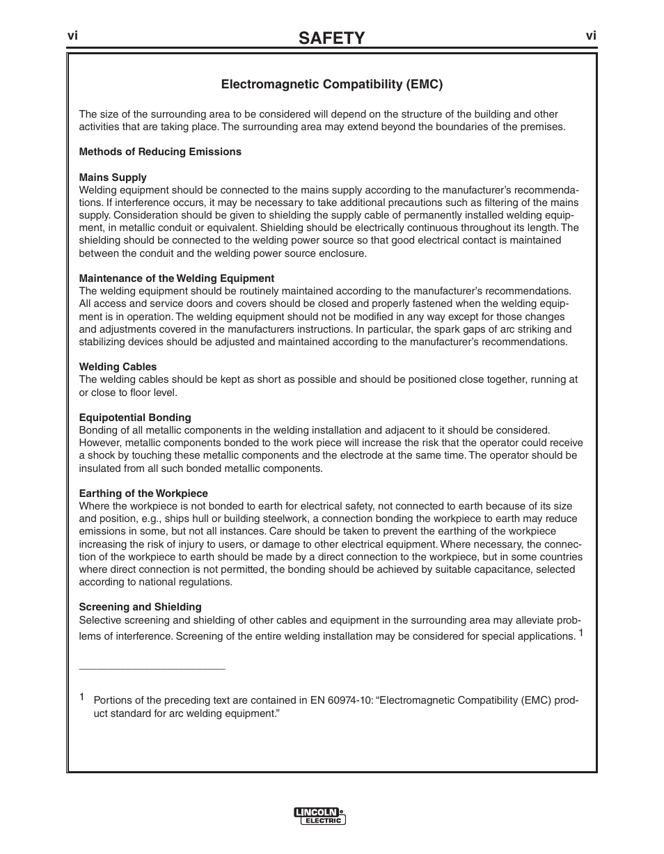 Safety | Lincoln Electric IM10060 INVERTEC 100S User Manual | Page 7 / 26